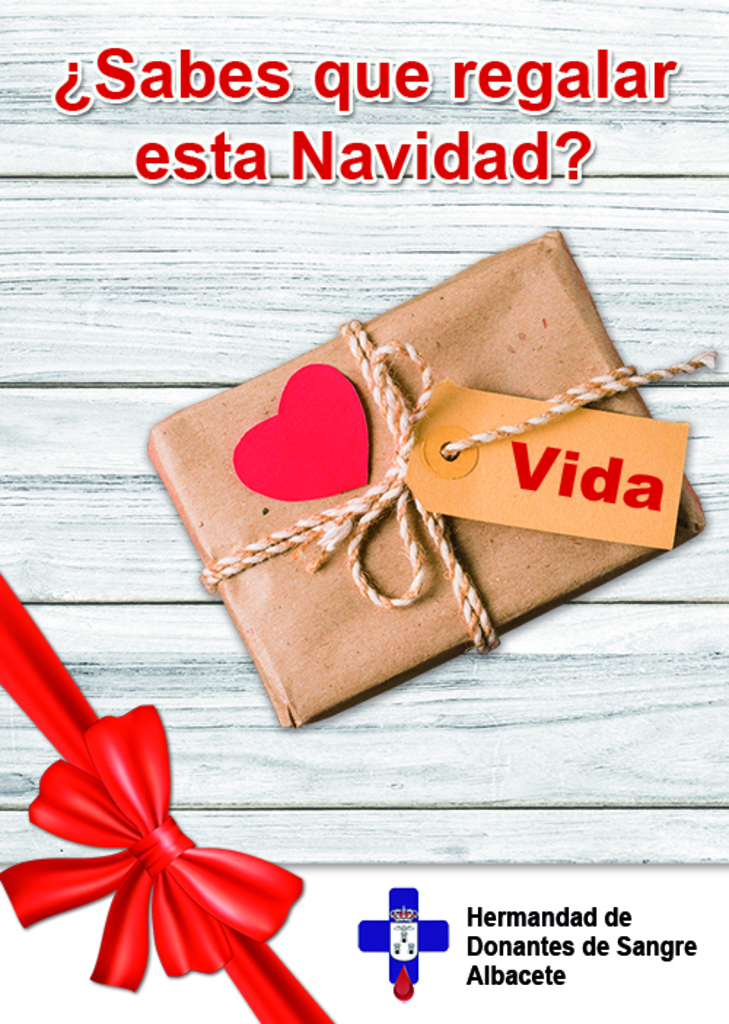 LA HERMANDAD DE DONANTES DE SANGRE DE ALBACETE PRESENTA SU CAMPAÑA DE NAVIDAD.